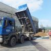 Der Startschuss fiel mit 21t feinsten Bagger- und Trialmaterial